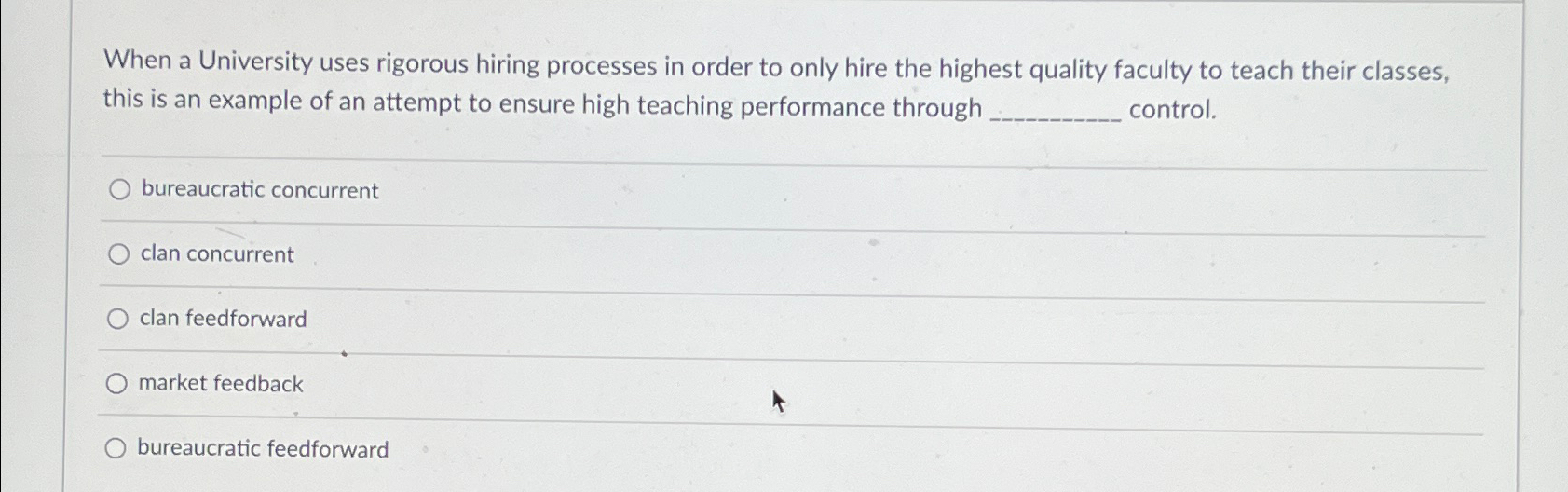  When a University uses rigorous hiring processes in order to only