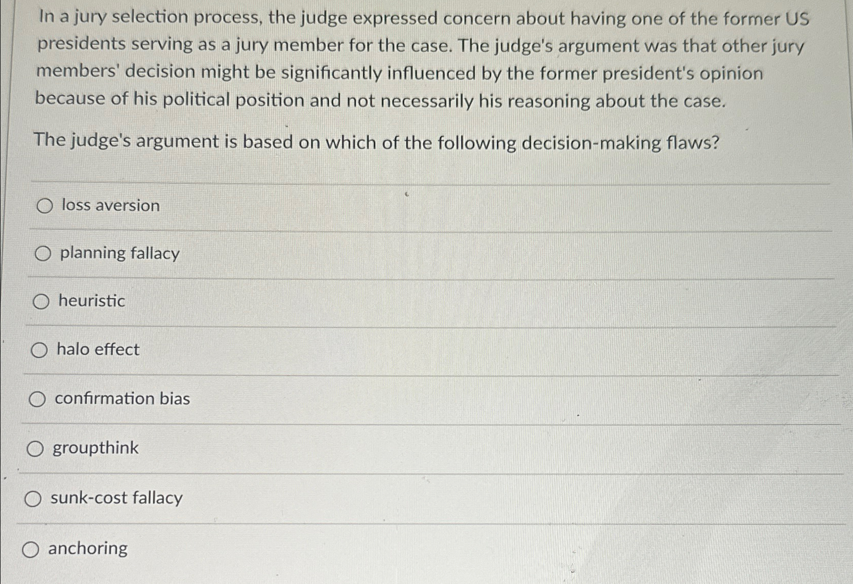  In a jury selection process, the judge expressed concern about having