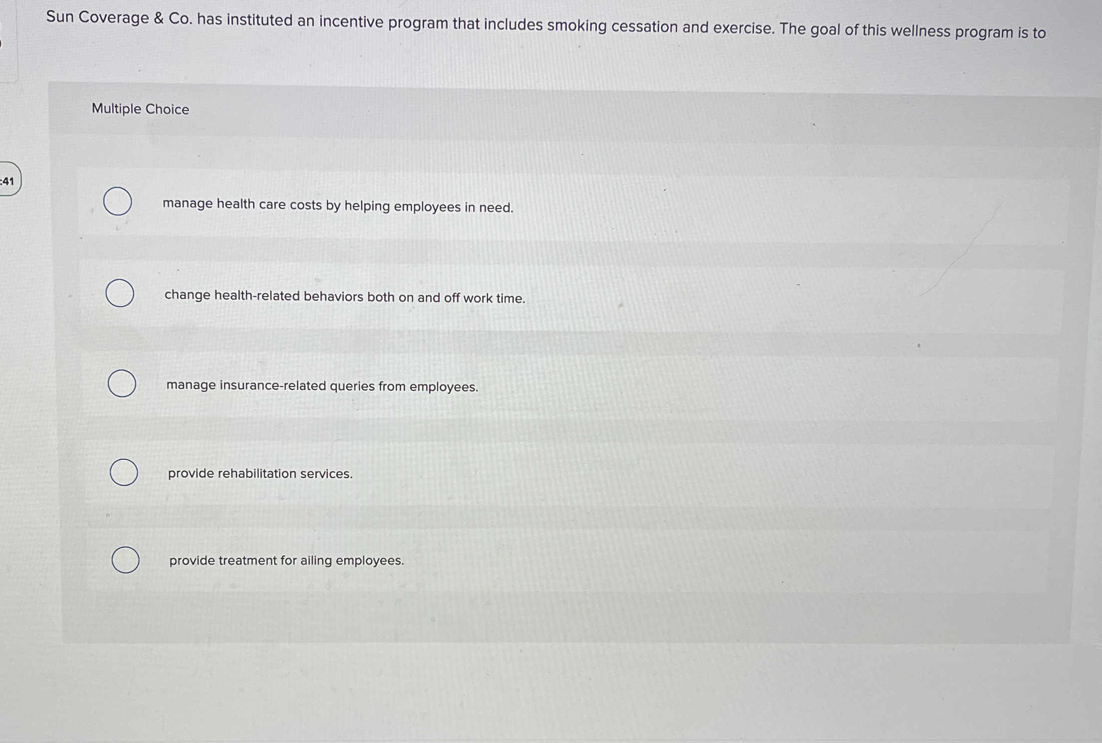  Sun Coverage & Co. has instituted an incentive program that includes