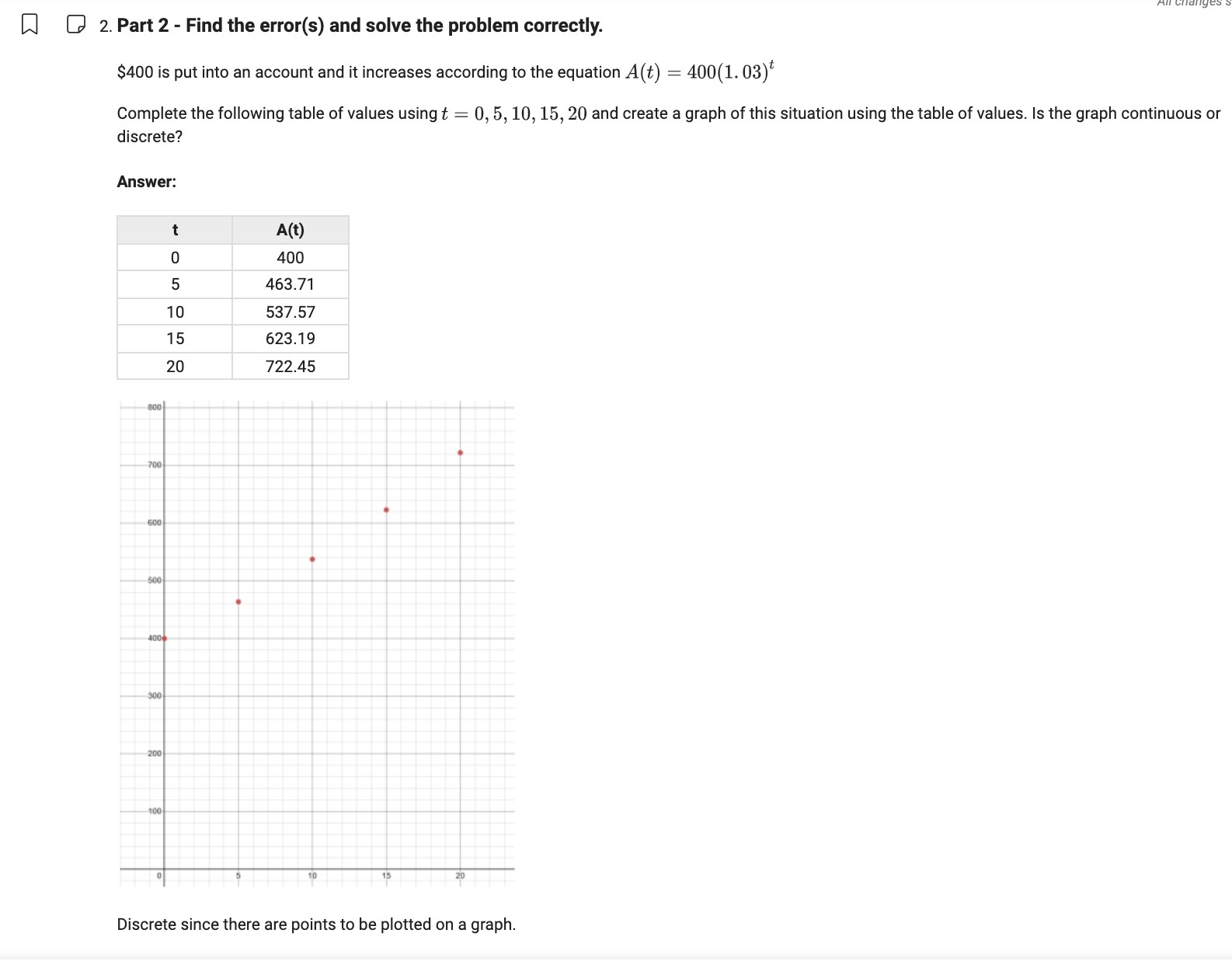 Q 2. Part 2 - Find the error(s) and solve the