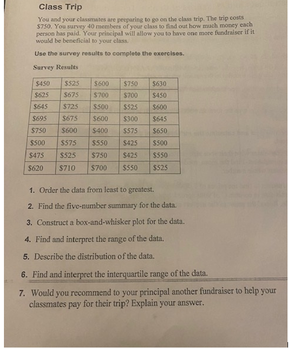 Measures of Central Tendency For this activity, you will need access to