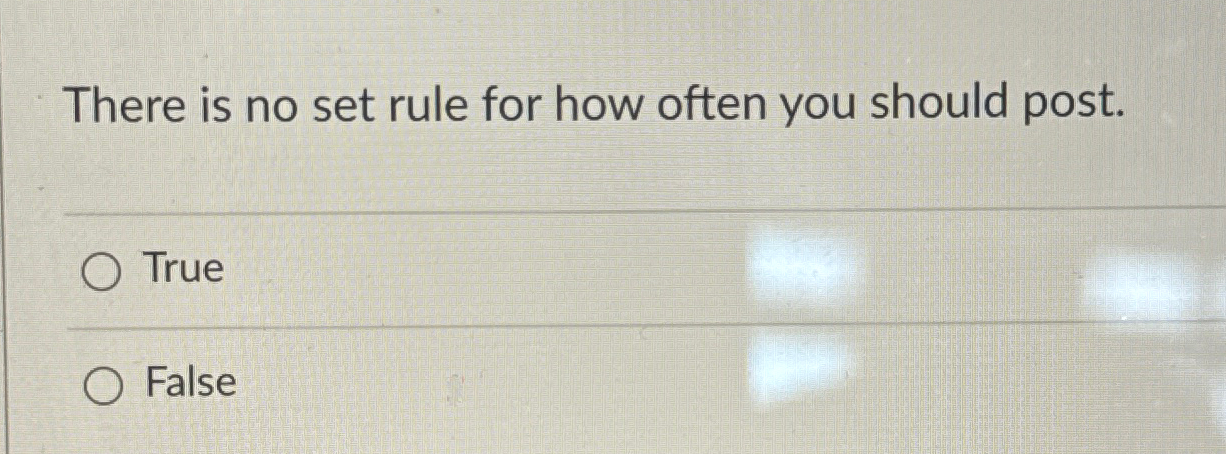  There is no set rule for how often you should post.