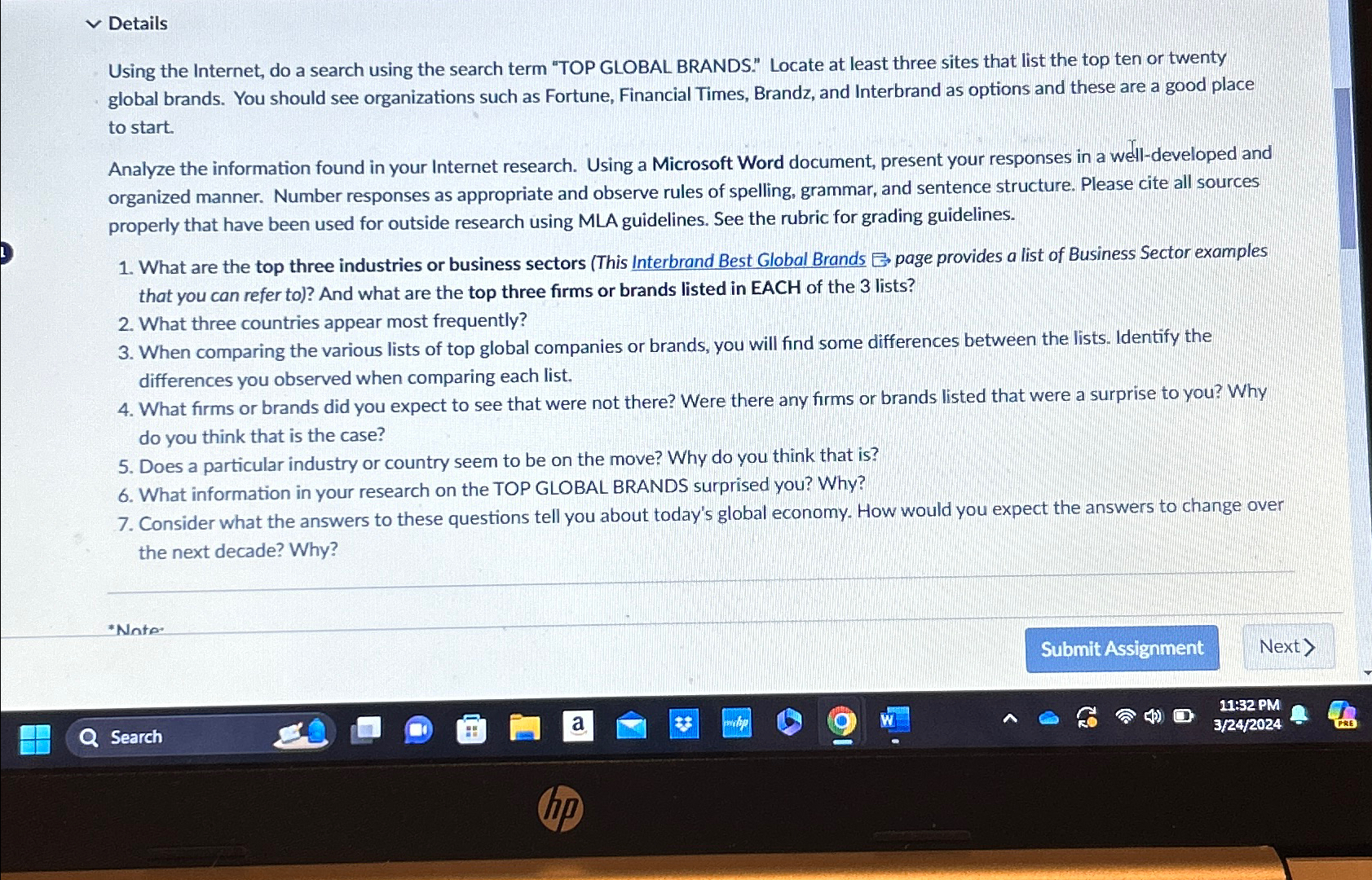  Details Using the Internet, do a search using the search term