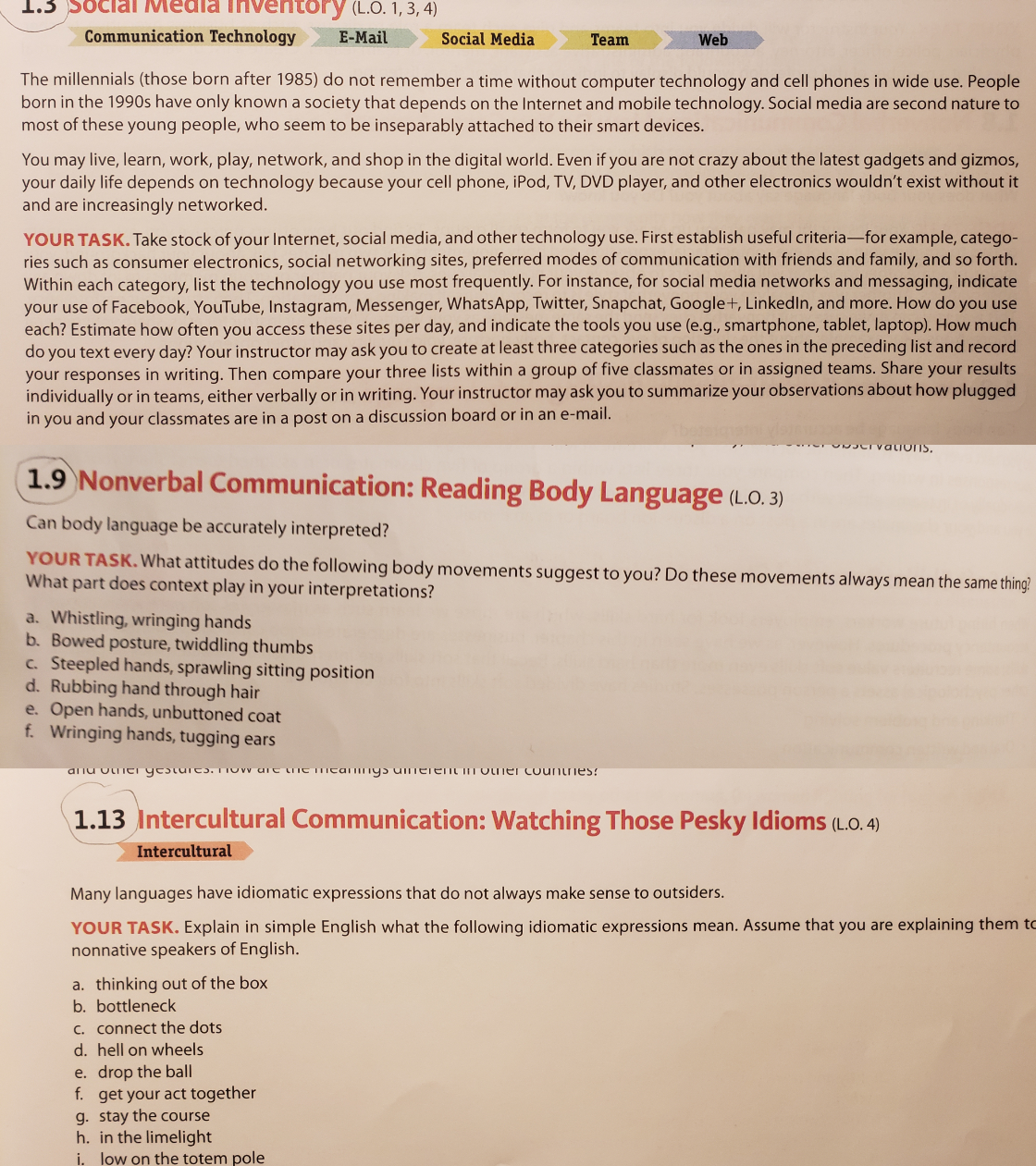  Chapter 1, Weekly Assignment -1 Please complete the Chapter Review 1-10