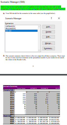 and/or functions to calculate the values, NOT simply type the values in