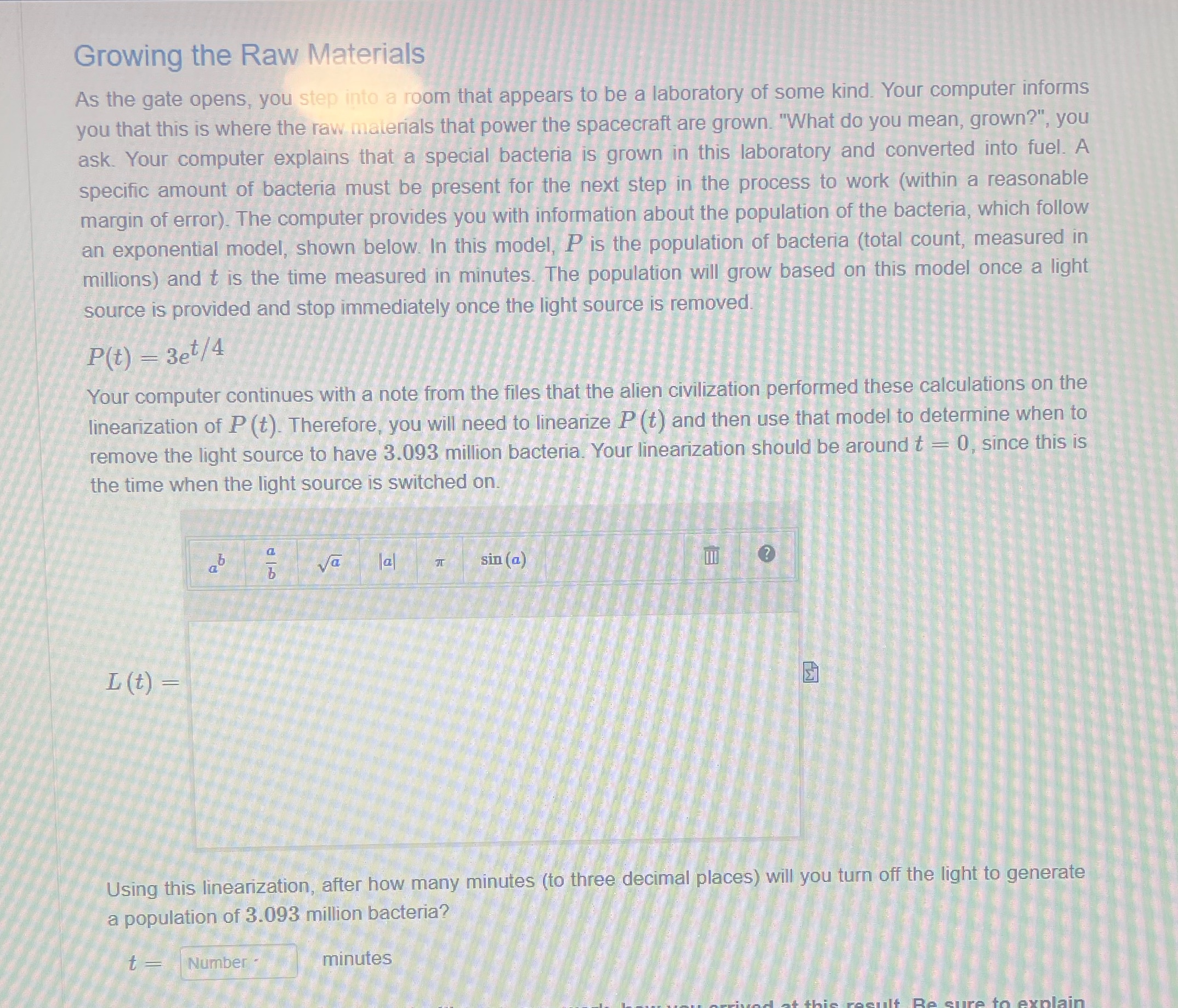  Growing the Raw Materials As the gate opens, you step into
