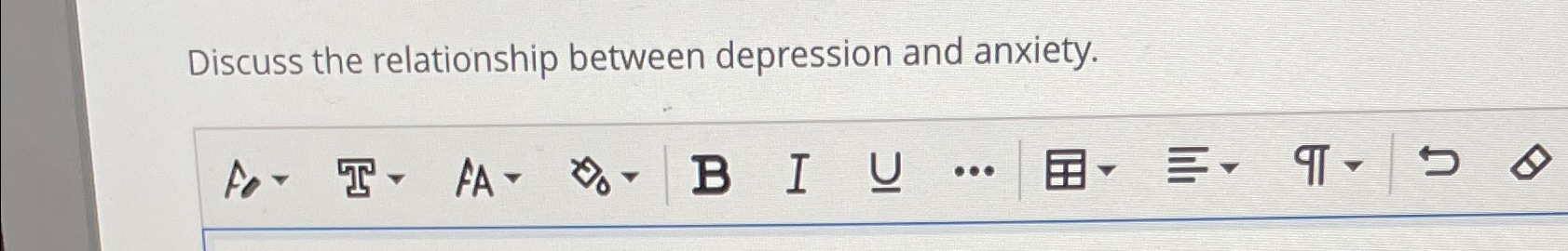  Discuss the relationship between depression and anxiety. 