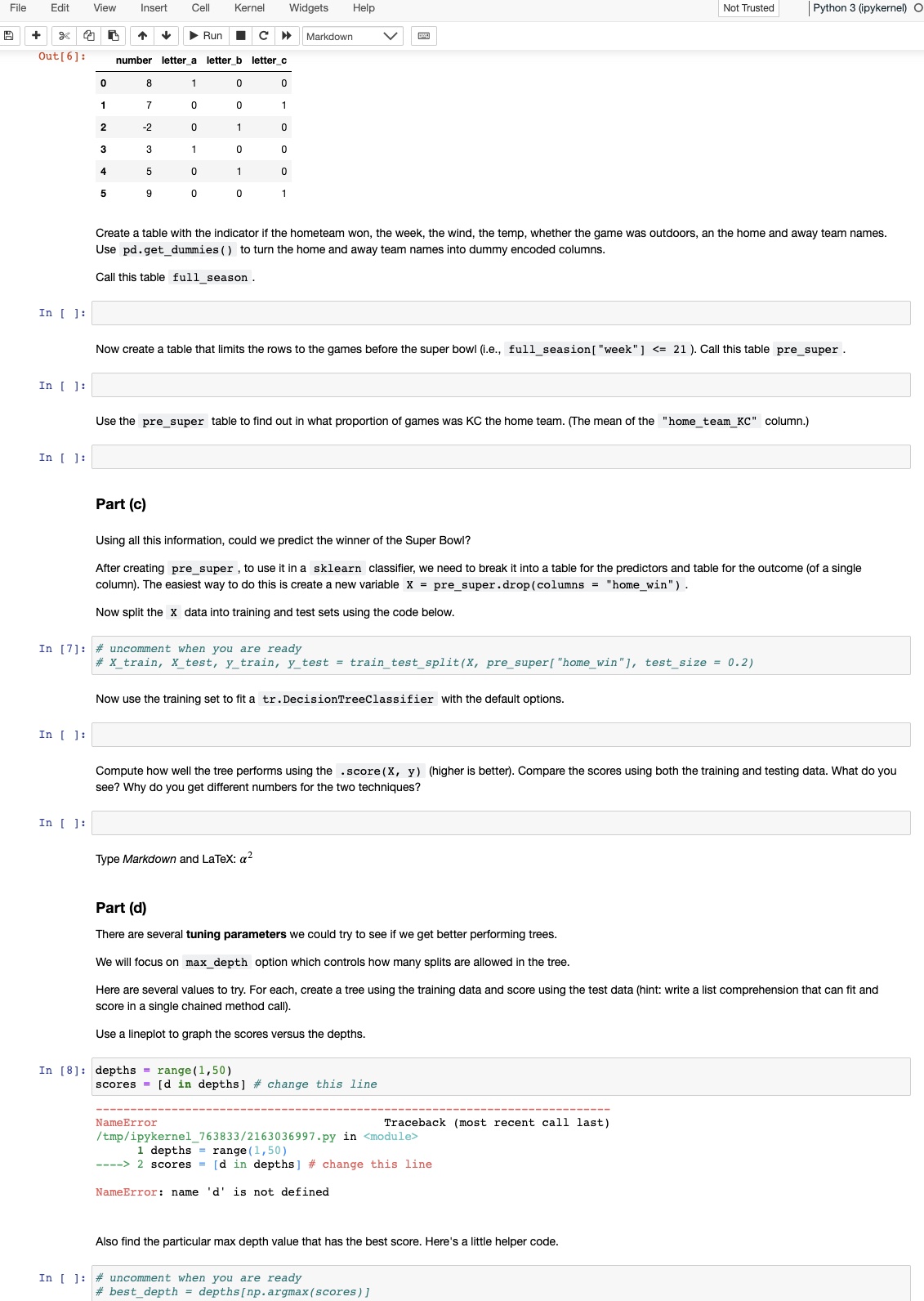 import sklearn. ensemble as ens import sklearn. linear_model as slm from sklearn.