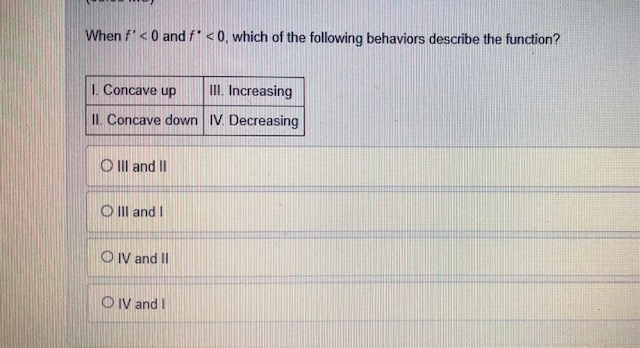 fhas a relative maximum at x = =1. O True, the derivative