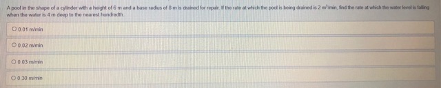 changes from positive to negative O True, the derivative changes from negative