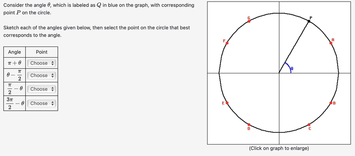 Consider the angle 8, which is labeled as @ in blue