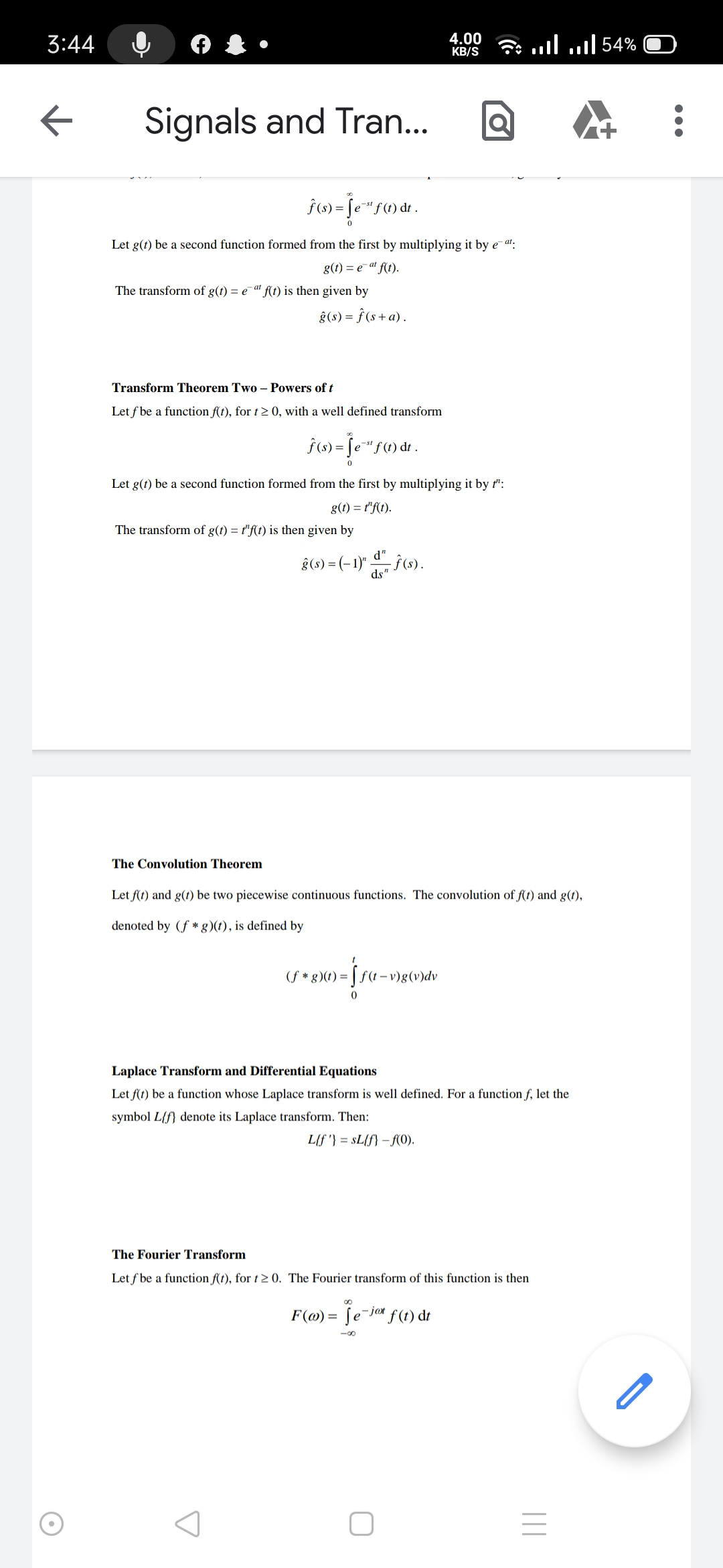 defined for a > 0 and t > 0. By finding the