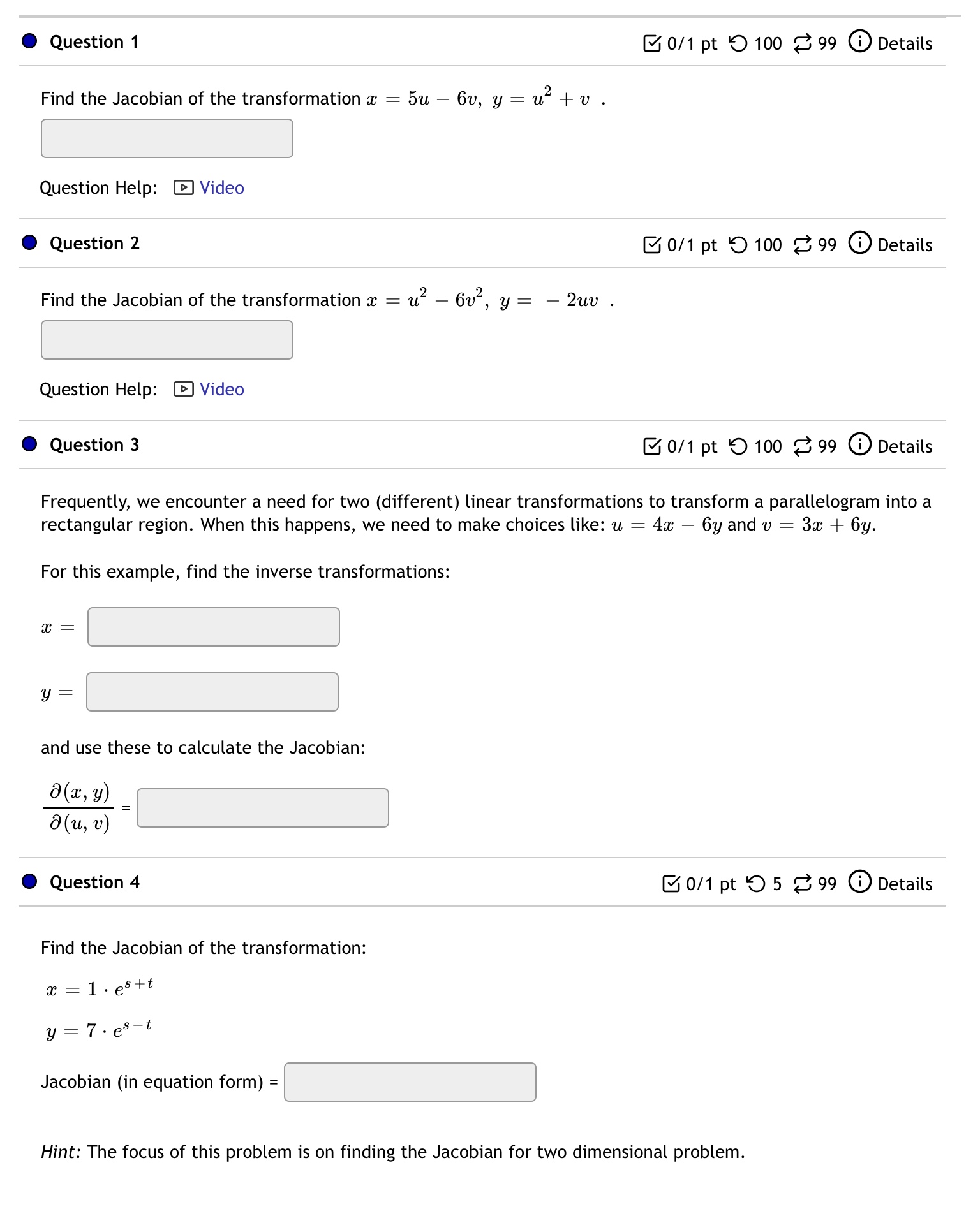 8 Details Find JJ 6x + by A, where R is the