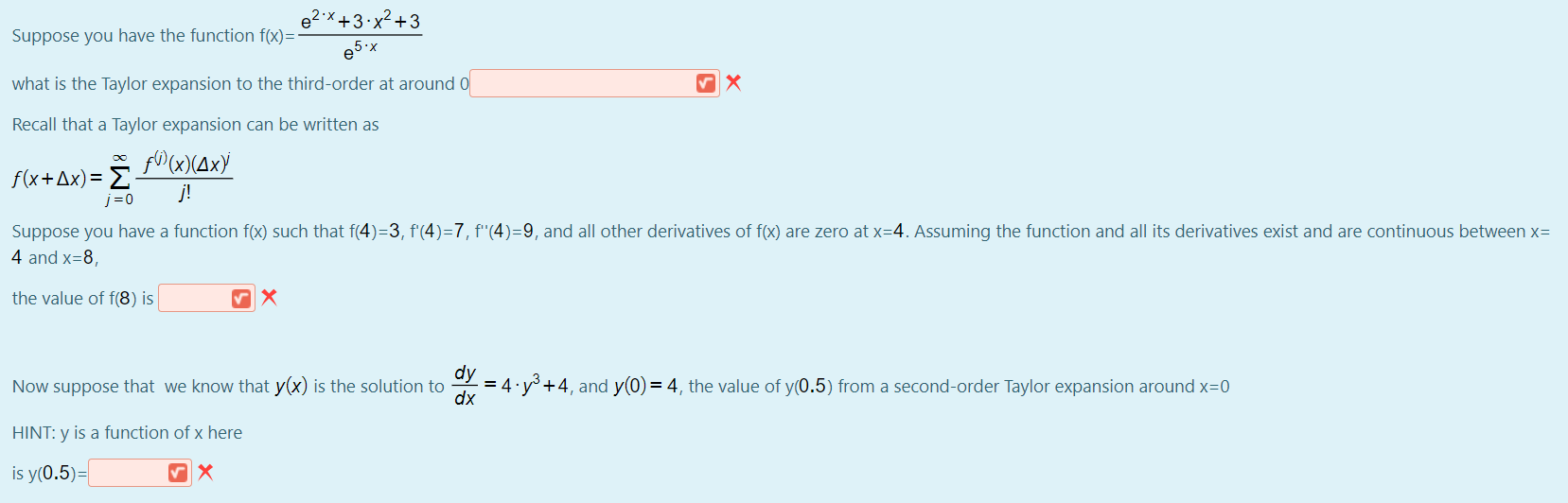  Suppose you have the function f(x)= e2 .x + 3. x2+