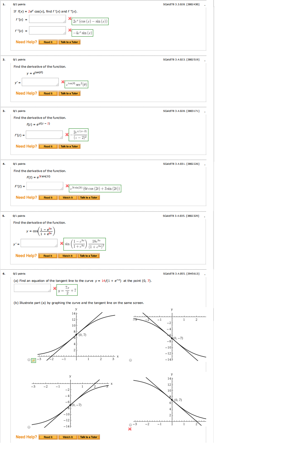 Show how to get the solution. The problems are already solved. Please