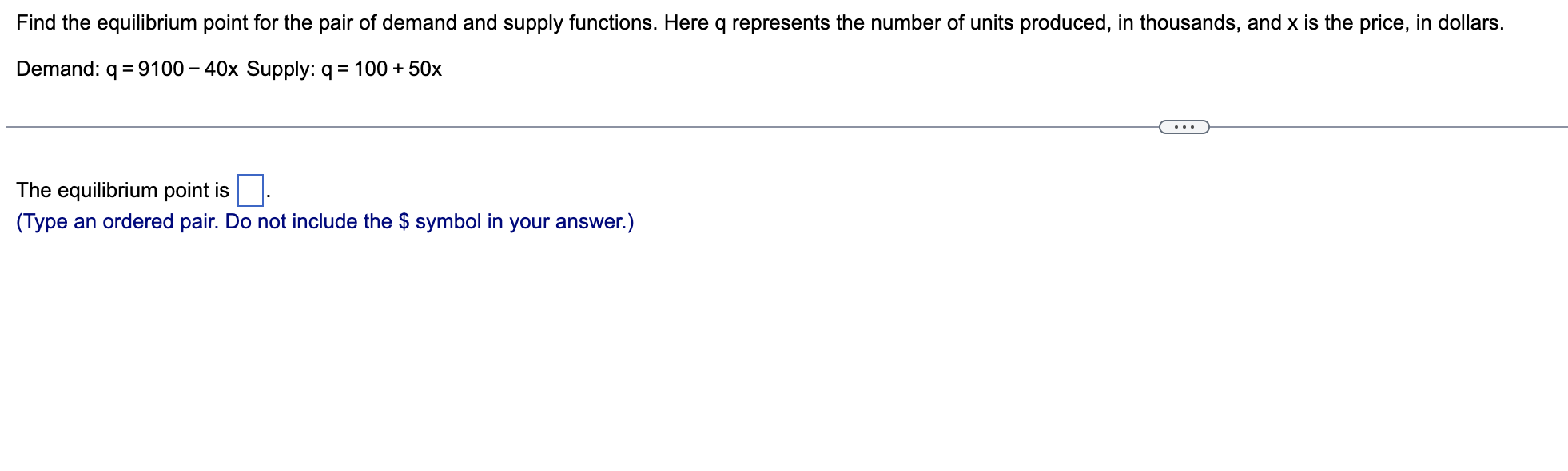 function C(x) for the total cost of mowing x lawns. C(x)= Convert