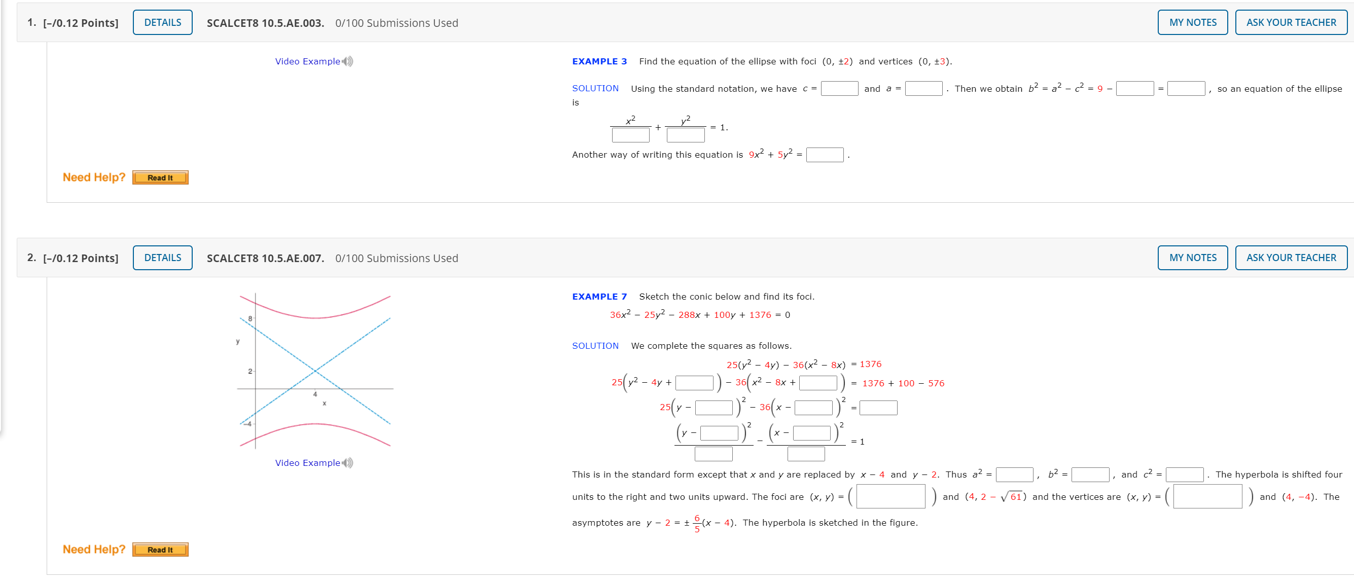 3 -0.5 Find an equation of the parabola. Find the focus and