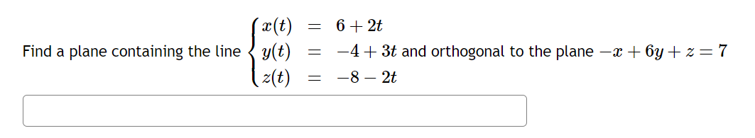 point (4, 1,-2) and the line y(t) = 3- 2t z (t