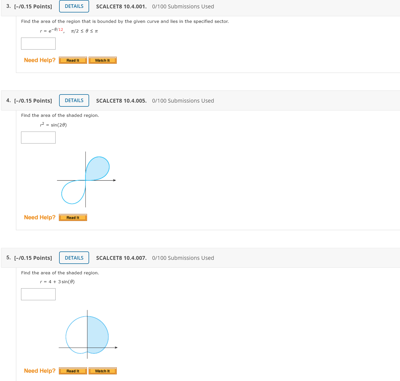 THE EXERCISES WILL BE ON FILE PLEASE 3. [-/0.15 Points] DETAILS SCALCET8