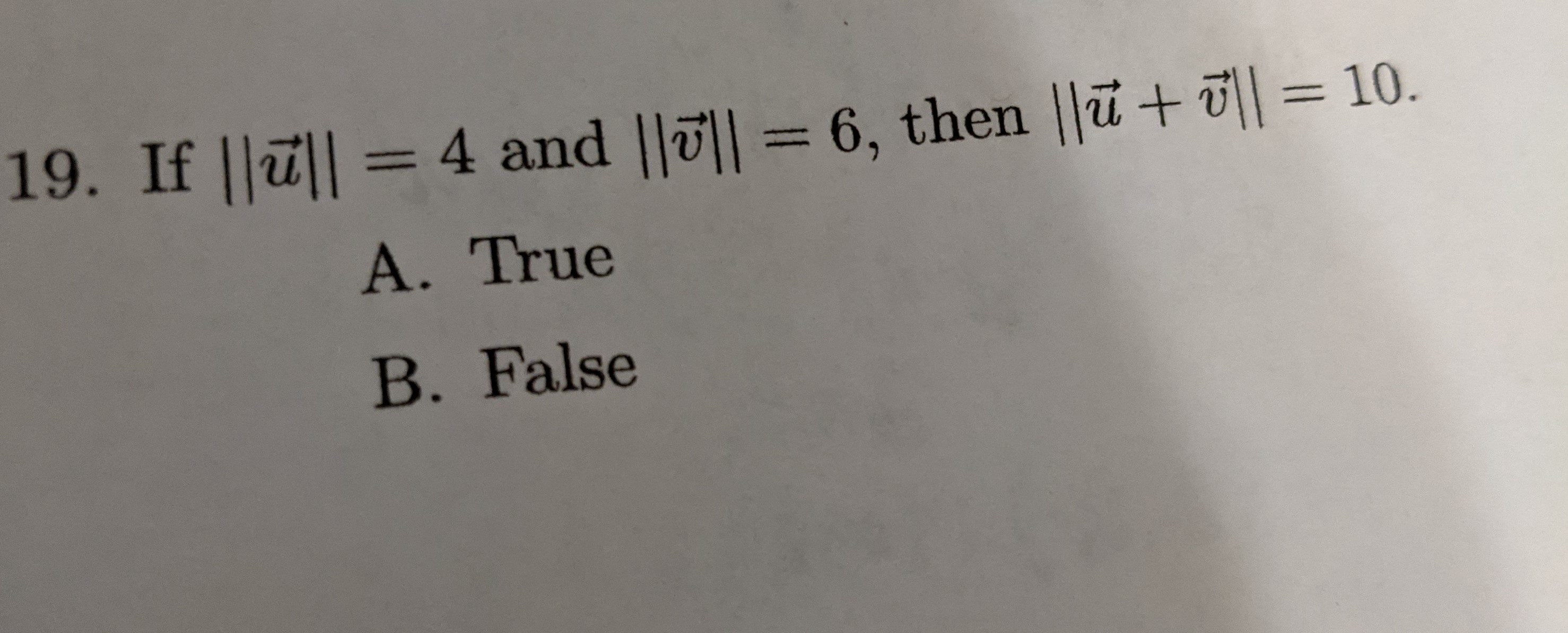 (drawn to scale), which statement is true? y . . . .
