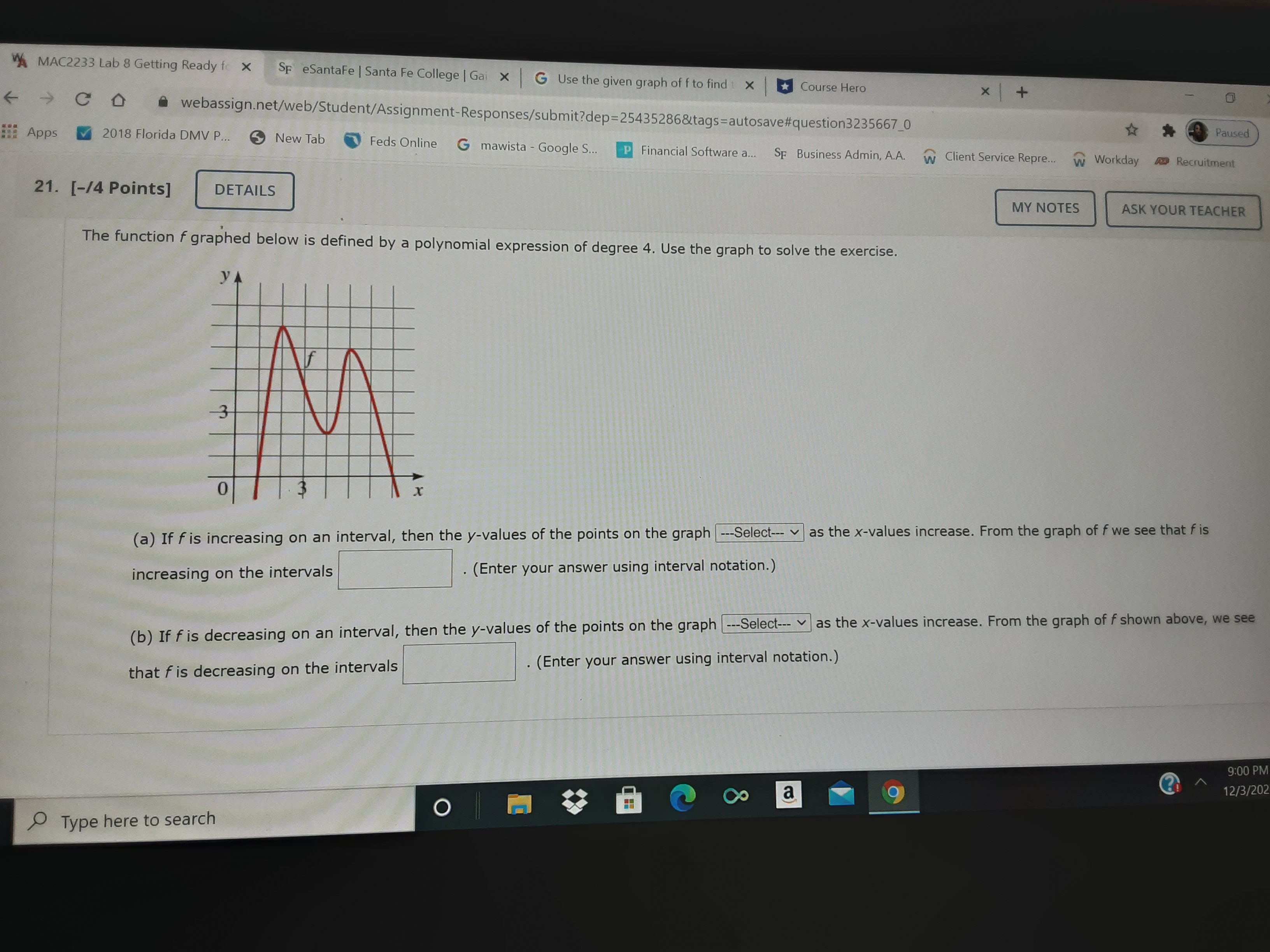 Answer the following question A MAC2233 Lab 8 Getting Ready fc X