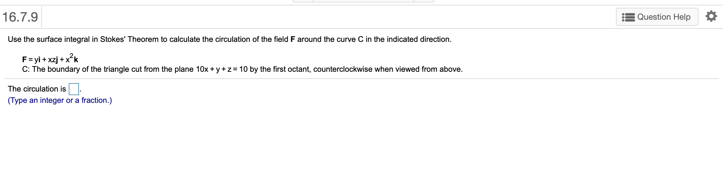 xj -3zk in the outward direction (normal away from the x-axis) across