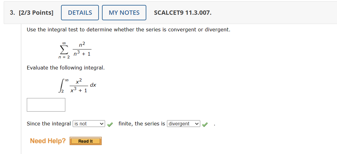 Test. a diverges by the Comparison Test. (b) If a b for