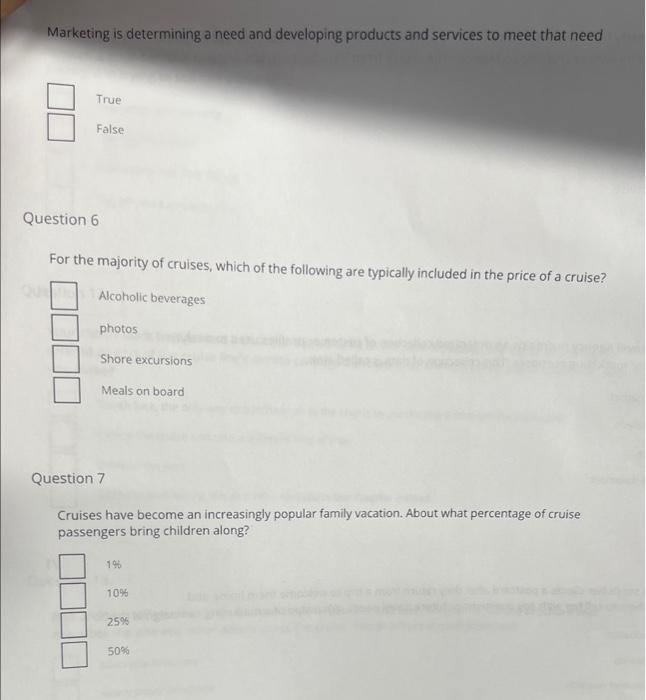  Marketing is determining a need and developing products and services to