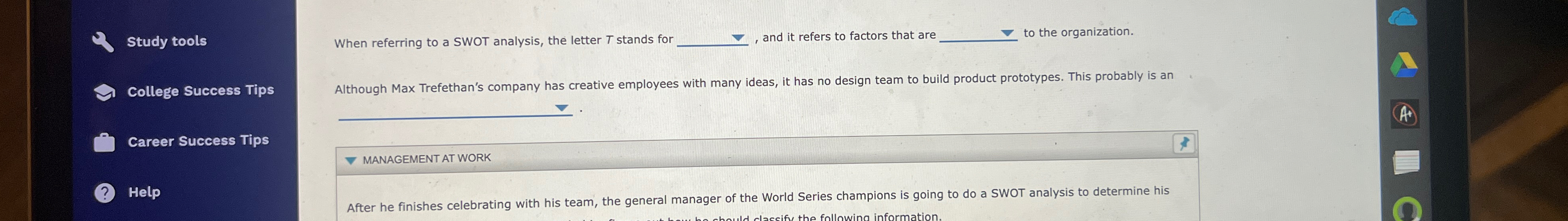  Study tools College Success Tips Career Success Tips Help When referring