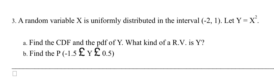 Please help me this question. Thank you. 3. A random variable X