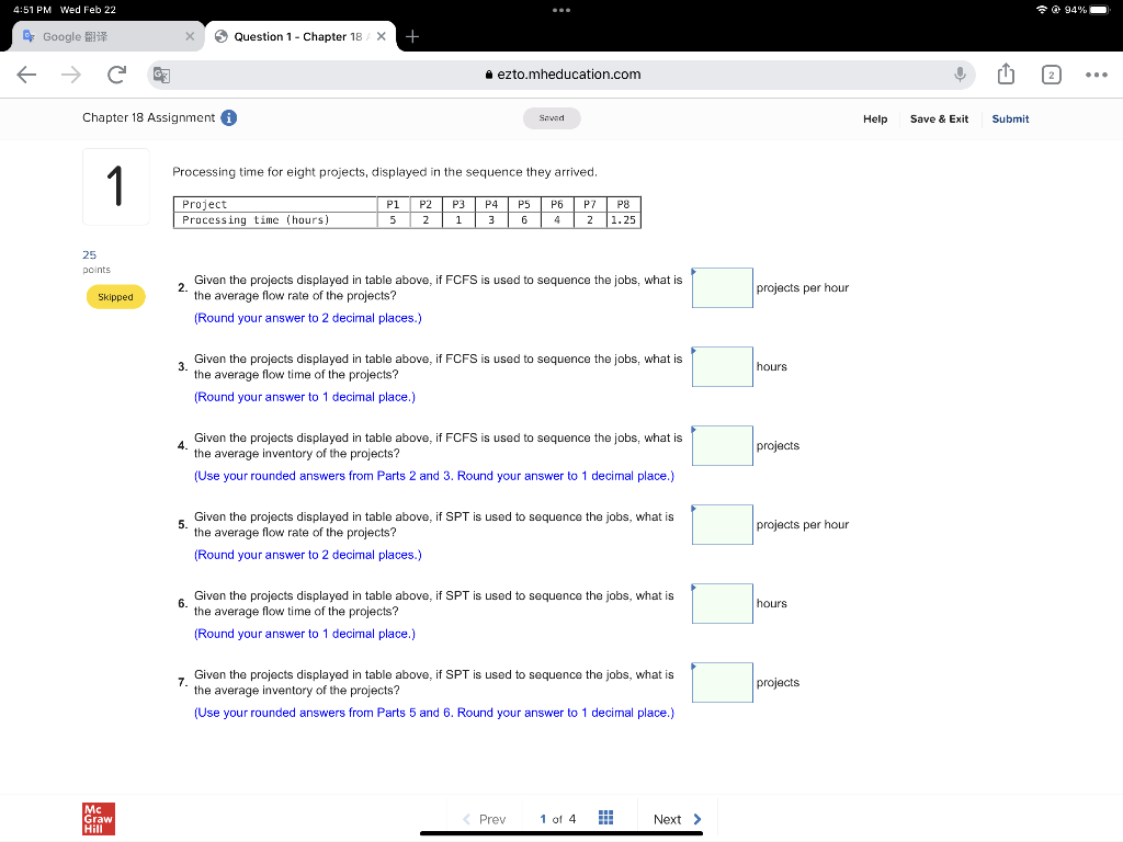 12. What would be the lateness of job B? weeks (Negative values