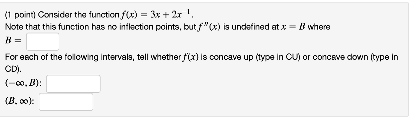 How do you solve these questions? Question 1: (1 point) Consider the