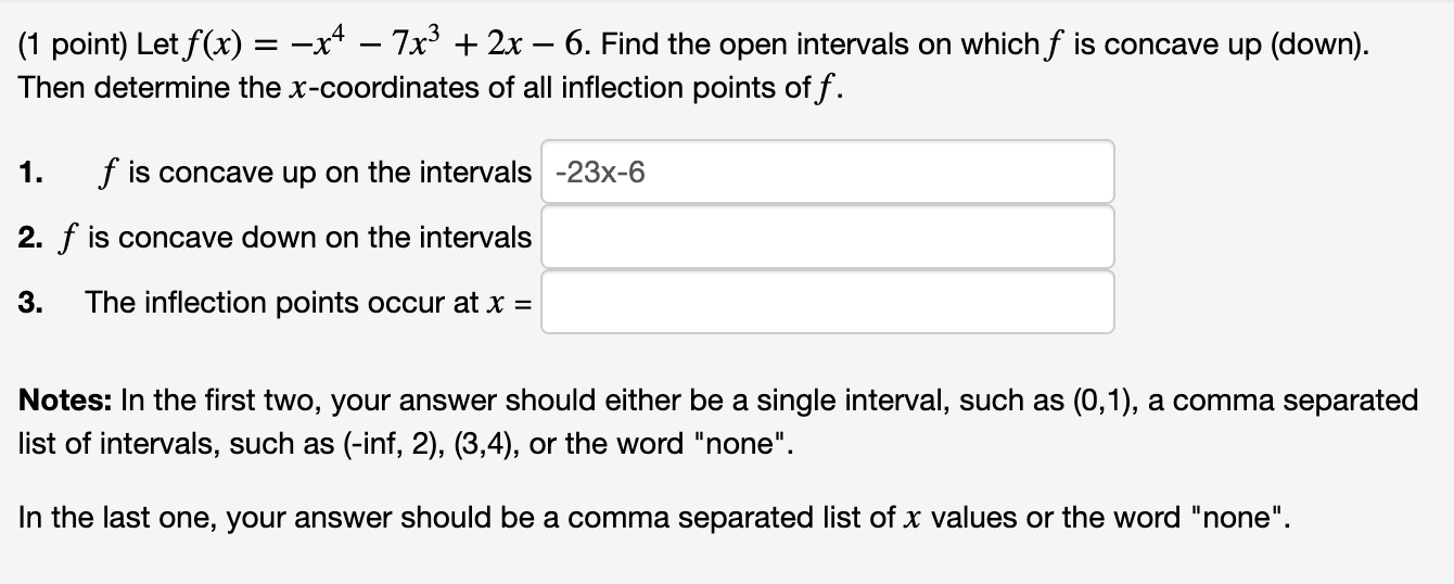 function f(x) = 3x + 2351. Note that this function has no