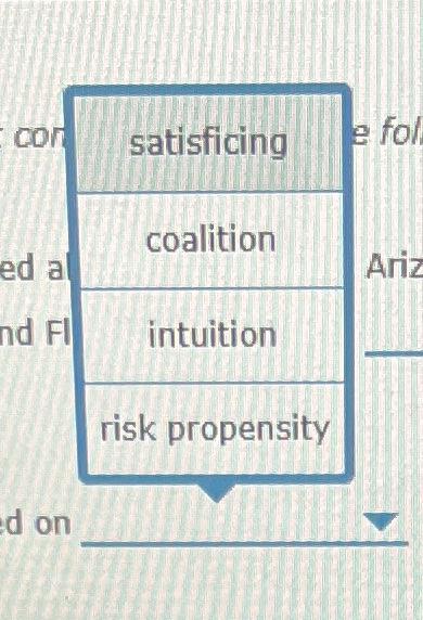 or phrase that best completes each of the following sentences. Imagine that