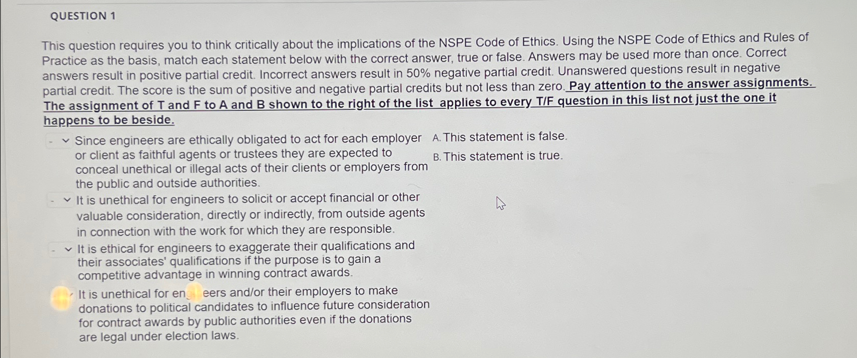  QUESTION 1 This question requires you to think critically about the