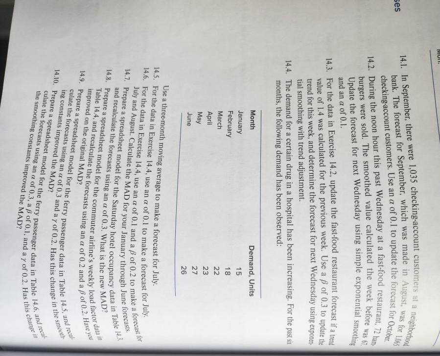  14.1. In September, there were 1,035 checking-account customers at a neighborhood