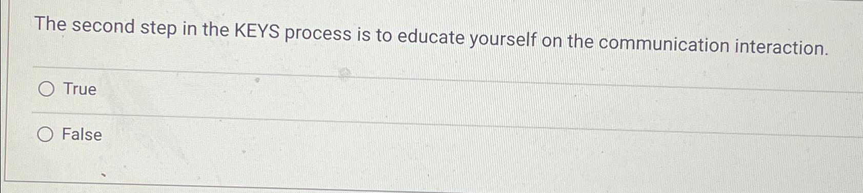  The second step in the KEYS process is to educate yourself