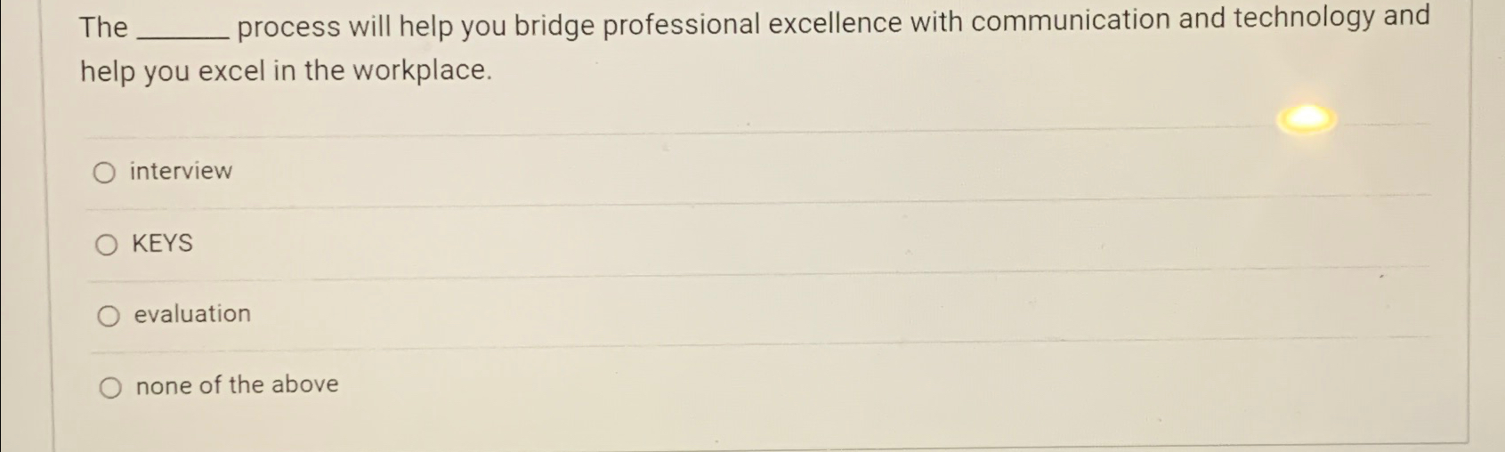  The process will help you bridge professional excellence with communication and