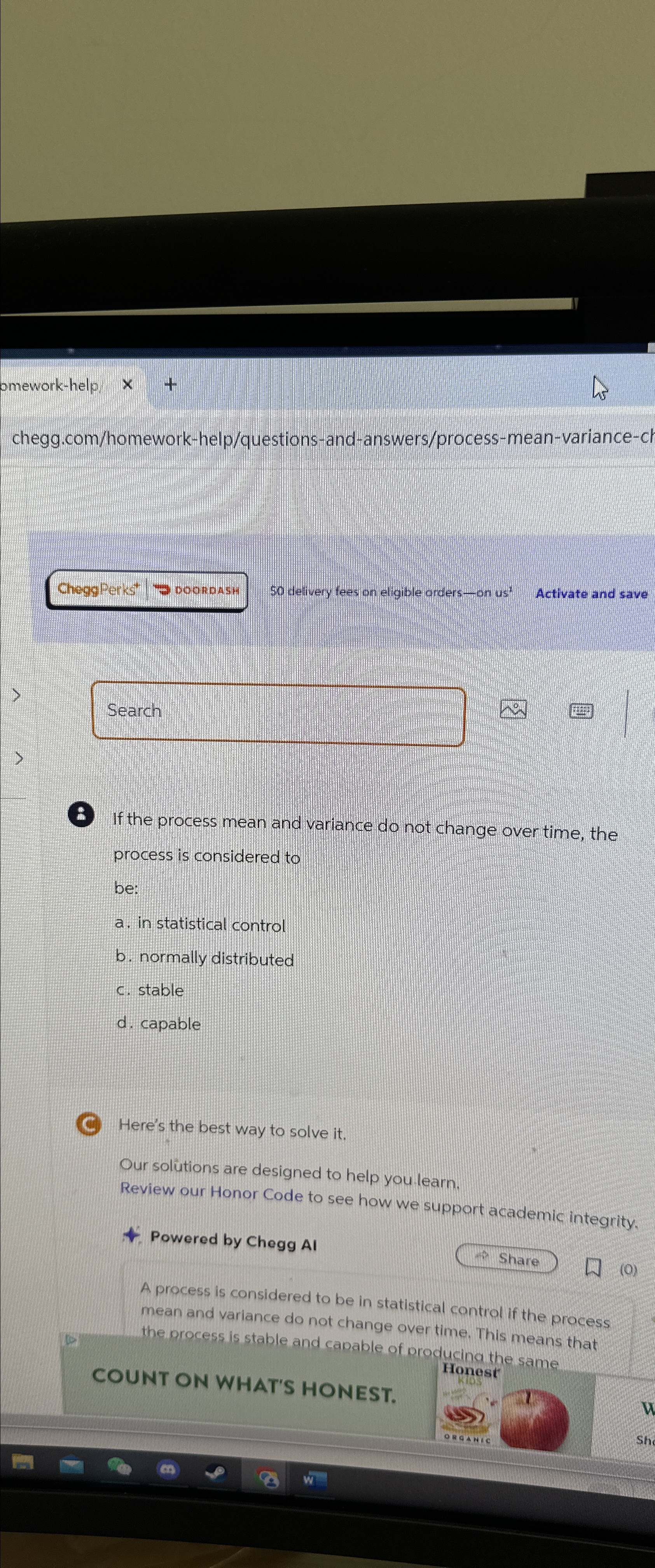  omework-help x+ chegg.com/homework-help/questions-and-answers/process-mean-variance-ch so detwery tees on ellgible arders-on us* Activate