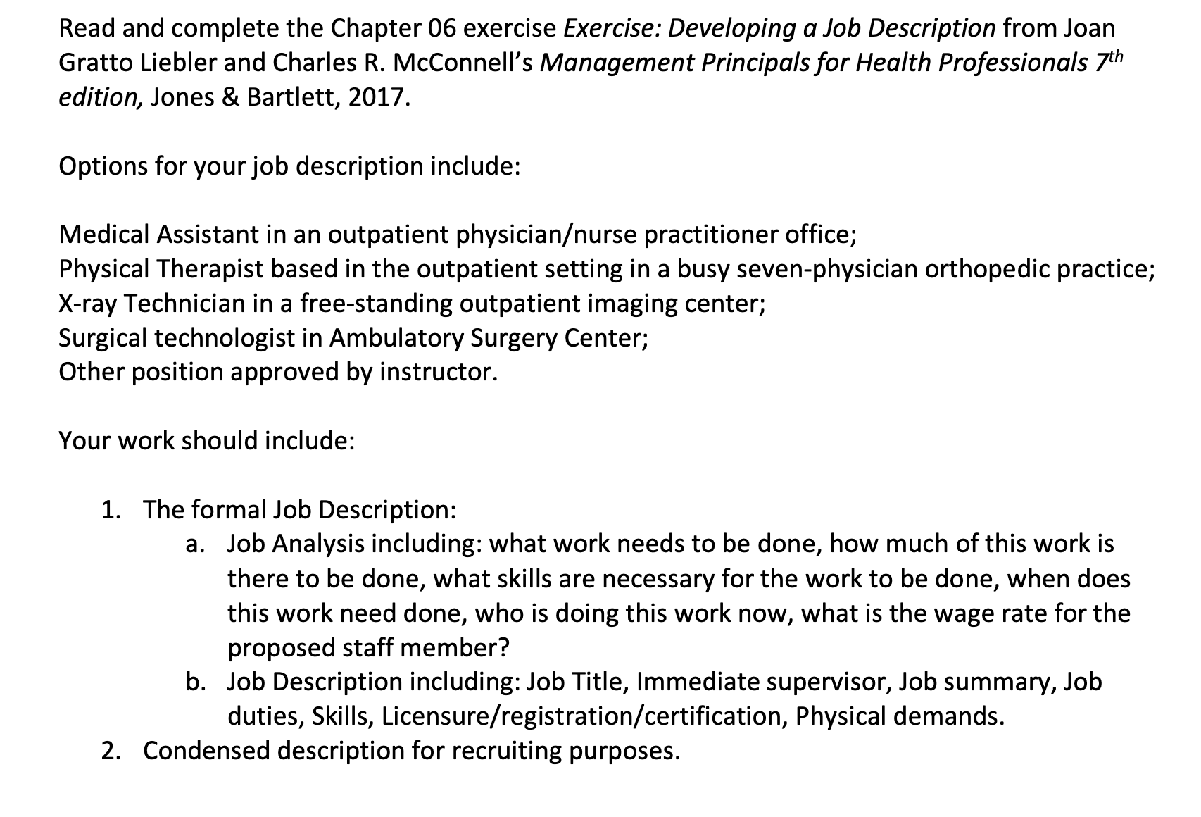  Read and complete the Chapter 06 exercise Exercise: Developing a Job