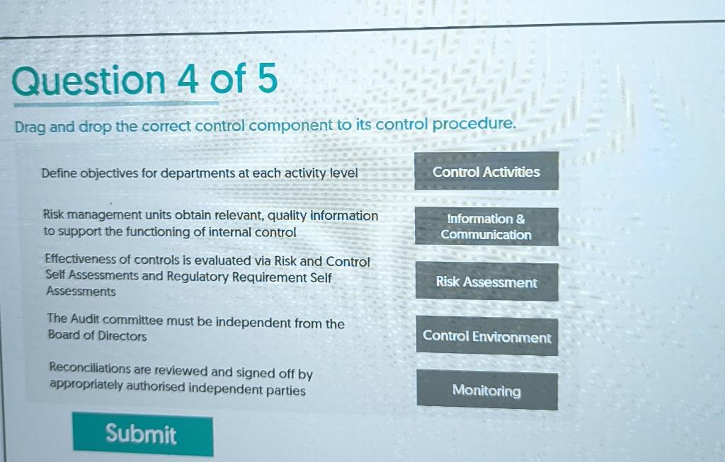 Above question, answers seems are wrong need help Drag and drop the