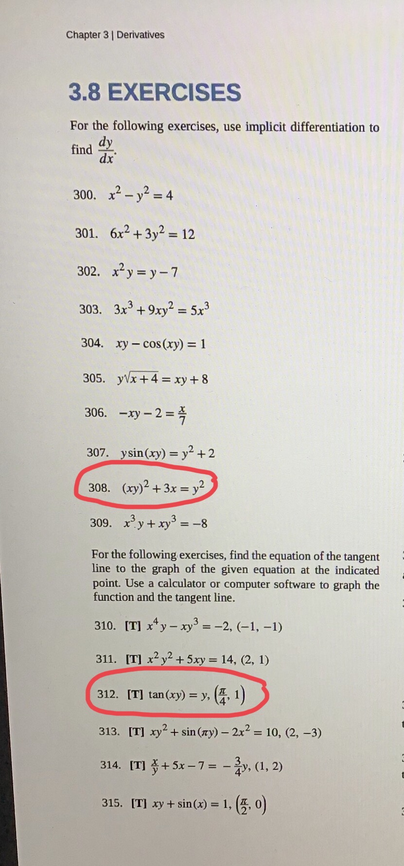 much! Chapter 3 | Derivatives 297 3.6 EXERCISES For the following exercises,
