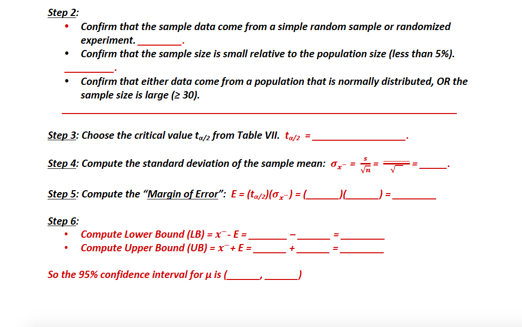 of size n is drawn. The sample mean, x ', is found