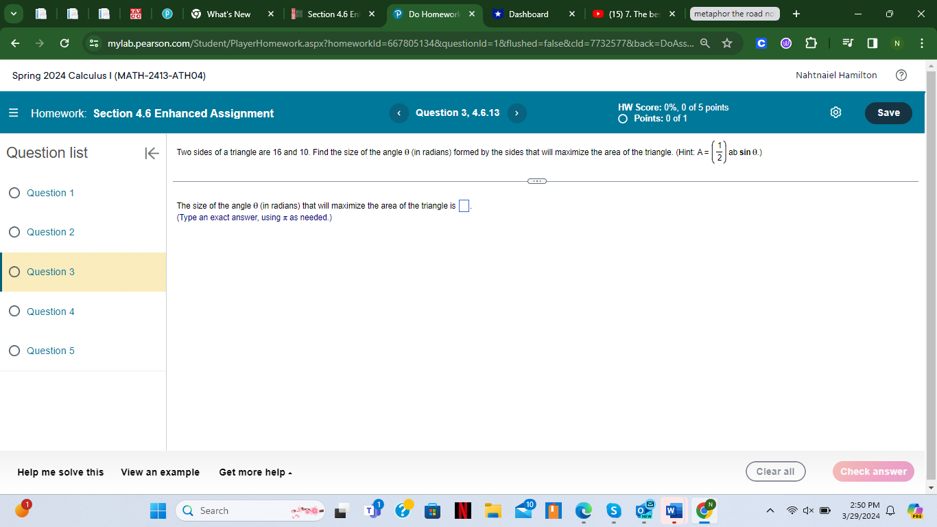 Choose the correct sketch of the general shape of the graph of