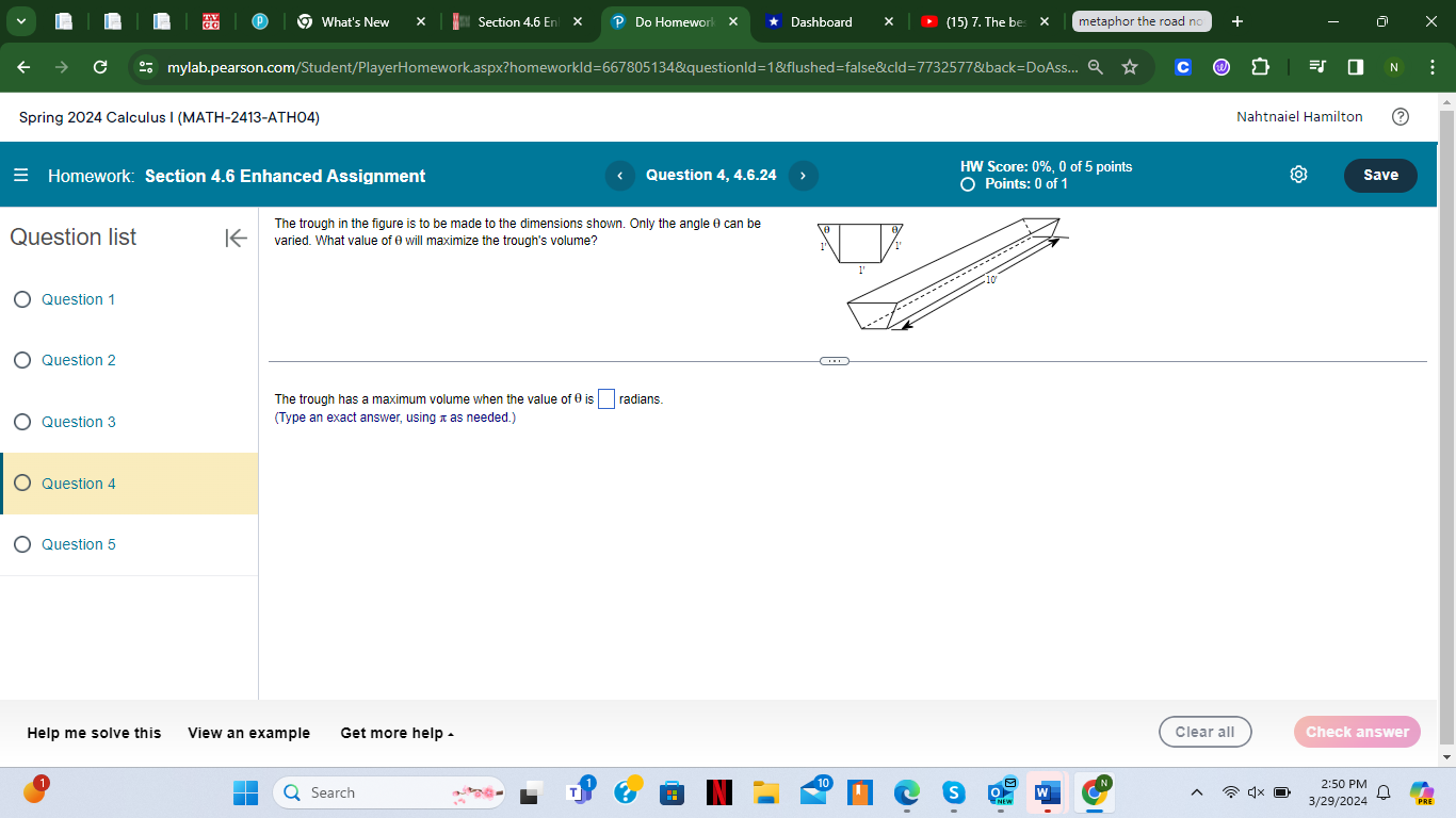 f. O A. O B. O C. VD. Question 3 Q Question