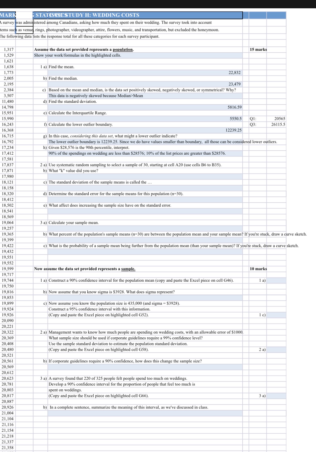 Please answer these all questions that ask , this is an excel