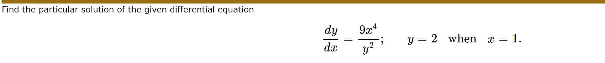 This is about Differentiation equation - Separation of variable. Please provide step