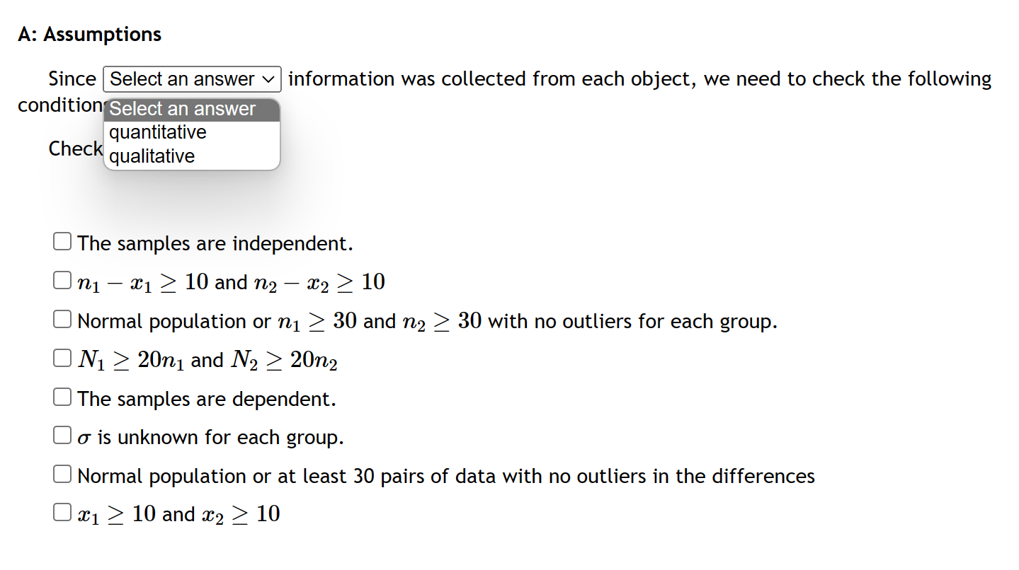 an online homework system was used? a) Test at the 4% level