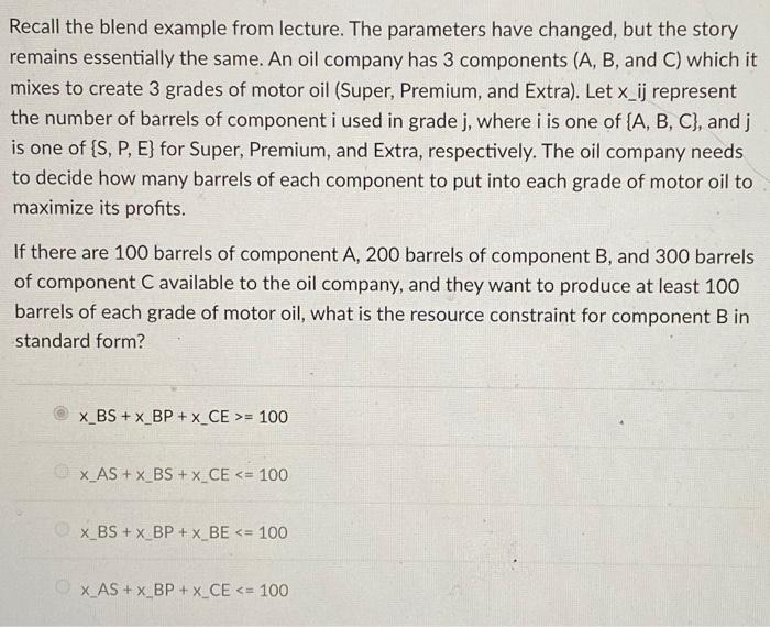  Will upvote! Thanks for your help! Recall the blend example from