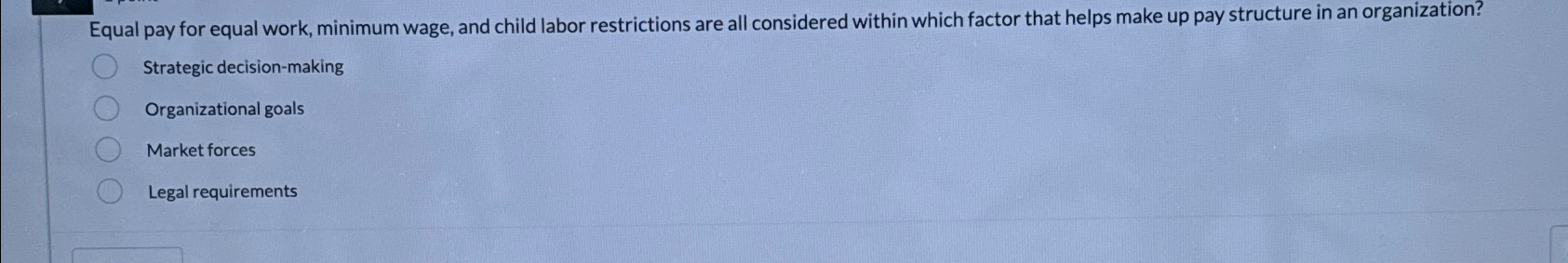  Equal pay for equal work, minimum wage, and child labor restrictions